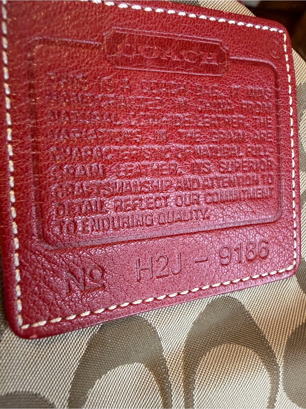 Coach Soho Legacy Red Leather Duffle Shoulder Bag | Vintage Coach - Picture 4 of 14